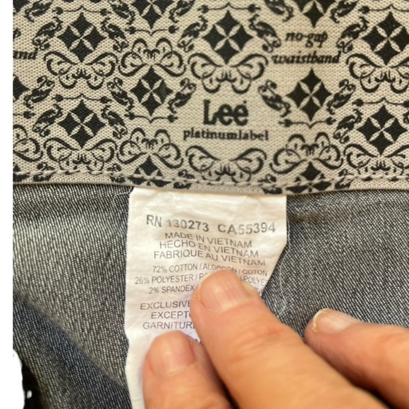 Lee Platinum Label No Gap Waist Dress Jeans in Dark Gray Size 10 Short - Picture 4 of 7